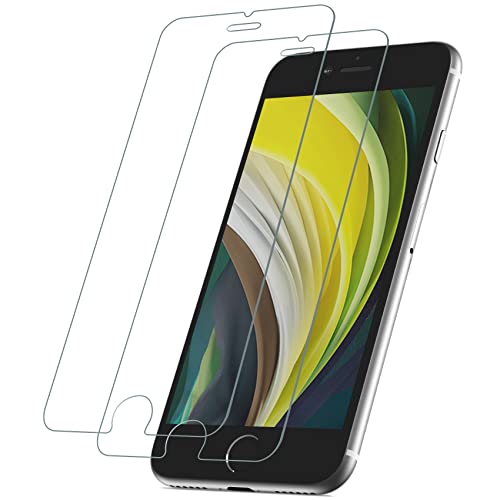 NIMASO ガラスフィルム iPhone SE 第3世代 (2022) iPhone se2 用 液晶 保護 フィルム ガイド枠付き 2枚セット（iPhone SE3 SE2 用）NSP22A427