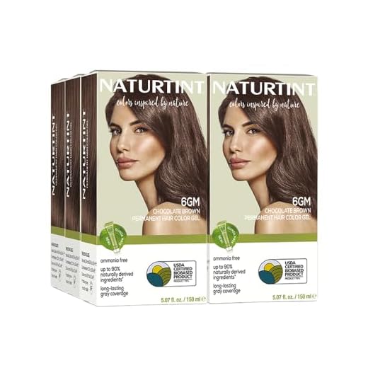 Naturtint Permanent Hair Color 6GM Chocolate Brown (Pack of 6), Ammonia Free, Vegan, Cruelty Free, up to 100% Gray Coverage, Long Lasting Results