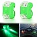 Botepon 2Pcs Boat Kayak Navigaton Light Safety Light Led Boat Light with 3 Modes for Riding Sailing Runing Climbing Green