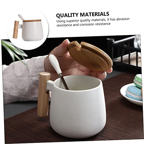 Cabilock 2 Conjuntos De Copo De Leite Com Tampa Copos Para Crianças Caneca De Café Vintage Copos De