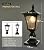 Solar Post Lights, 3000K Solar Lamp Post Light Fixture with Pier Mount Base, Dusk to Dawn Solar Post Lights Outdoor Waterproof for Garden Post Pole Mount, Replaceable Bulb, Decorative Lamp