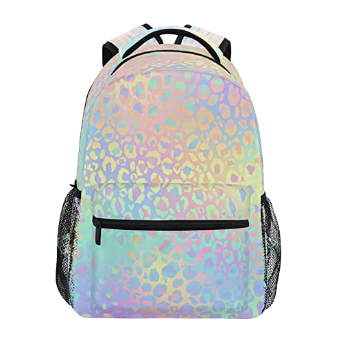 Kcldeci Leopard Print Cheetah Backpack for Boys and Girls, Kids Backpack Elementary School Bags Preschool Toddler Kindergarten Bookbag