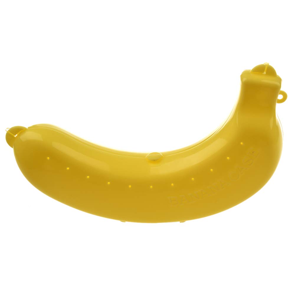 Fliyeong Yellow Banana Box Banana Container Storage Case Box Box Plastic Lap Box Storage Box
