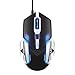 Ratón Gaming Profesional óptico, Ratón Gaming con Cable luz de respiración 7200 dpi Combo, Auto Dormir, 6 Botones para Mac PC Notebook Portátil-(Negro)