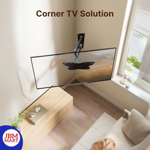 Image of JBM MART Wall Mount for 24 to 43 inch TV with 6-Way Swivel Tilt | Full Motion Cantilever for LED, LCD, Plasma TV | Six-Way Precision Adjustments | Effortless Setup (Pack of 1)