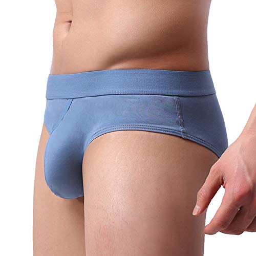 Summer Code Mens Cotton Briefs Fly Front Pouch Underwear Pack4