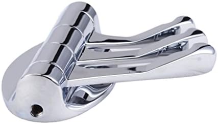 BESTOMZ Solid Metal 180°Swivel Hook Heavy Duty Folding Swing Arm Triple Coat Hook with Multi Three Foldable Arms Towel/Clothes Hanger for Door Bathroom Kitchen Garage Wall Mount (Silver)