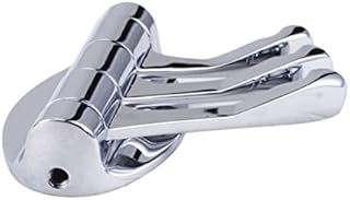 BESTOMZ Solid Metal 180°Swivel Hook Heavy Duty Folding Swing Arm Triple Coat Hook with Multi Three Foldable Arms Towel/Clothes Hanger for Door Bathroom Kitchen Garage Wall Mount (Silver)