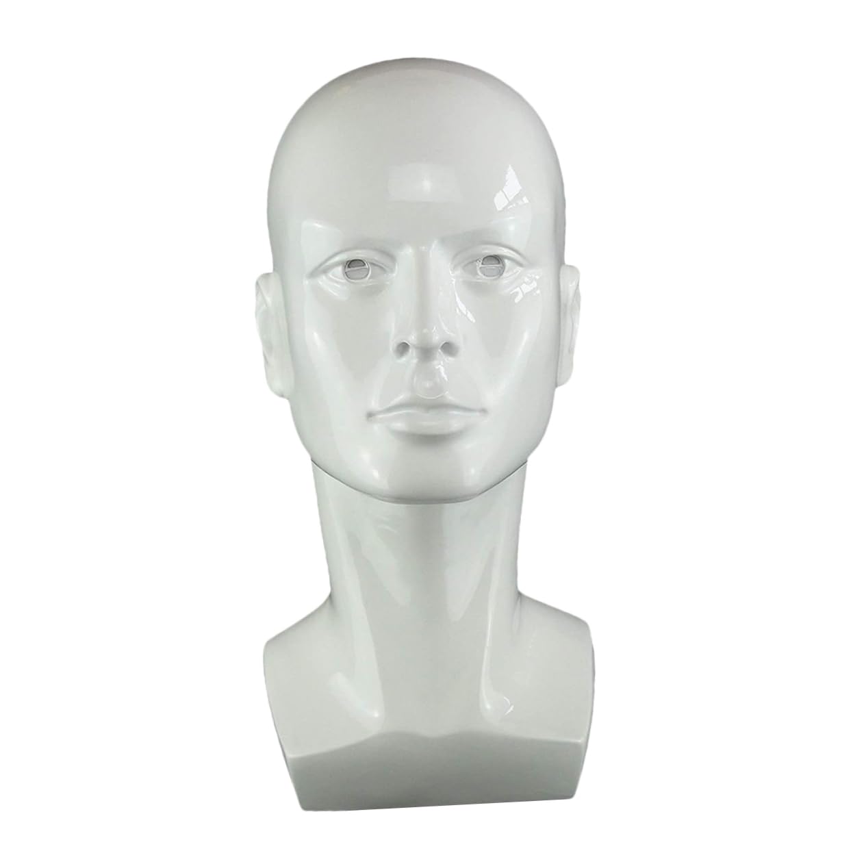 PartyKindom 1Pc Male Mannequin Head Display Holder for Wigs Scarves Hats and Masks Cosmetology Model for Styling Photography and Personal Use