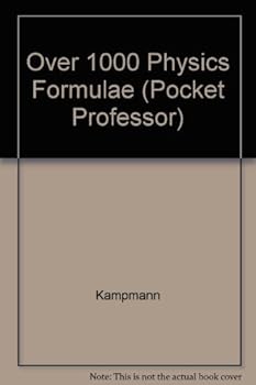 Paperback Over 1000 Physics Formulae (Pocket Professor) Book