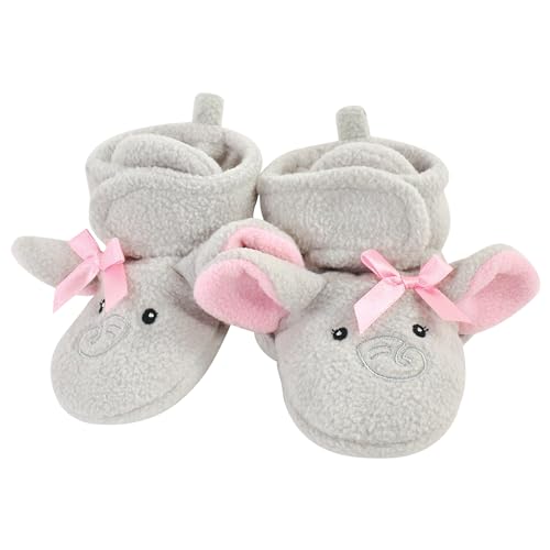 Image of Hudson Baby Cozy Fleece Booties with Non Skid Bottom,