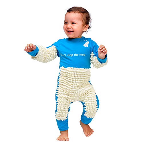 Cute Baby Mop Onesie, Funny Long Sleeve Romper, Perfect for a Crawling Baby2