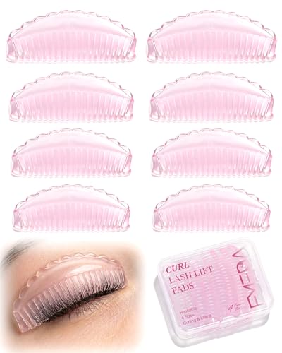 Recourbement de cils et levage avec coussinets en silicone lavables 4 tailles et cotons-tiges