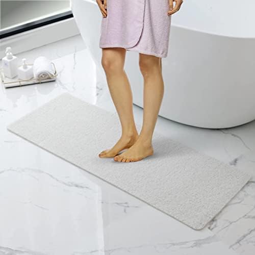 Idyfodol Diatomite Stone Bath Mat 40×60 cm - Super Absorbent Quick Dry Easy to Clean Non Slip Versatile Mat for Bathroom, Kitchen, and More (Grey)