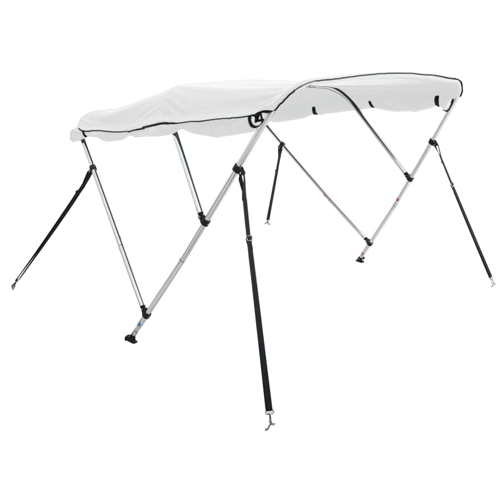 Toit bimini à 3 arceaux parois latérales 183x(154 167)x137 cm