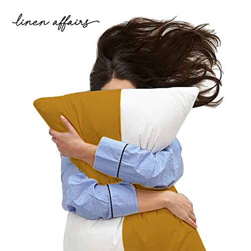 Image of Sleeping Pillow - Micro Fiber Filled Pillow /Takiya Set of 2-16x24 Inch Chacked Taupe