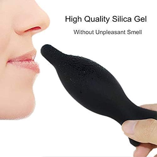 Inflatable Enema Super Large Silicone Enema Bulb Explosion-Black