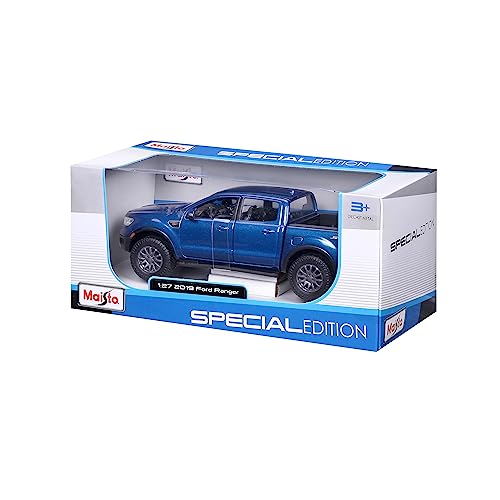 2019 Ford Ranger 1:24 Maisto Azul Miniatura miniatura 7
