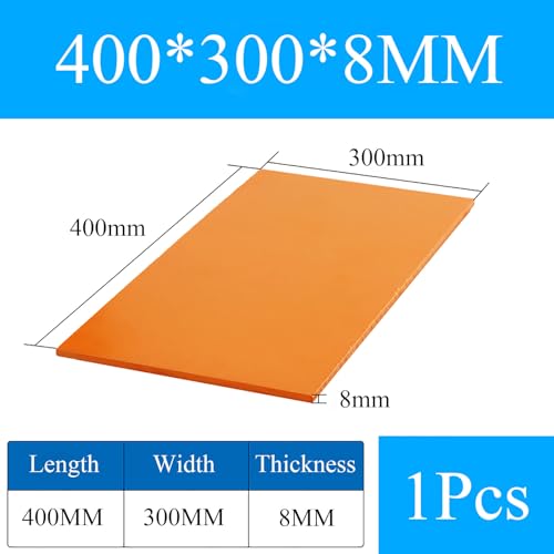 COYOUCO Bakelite Phenolic Laminated Resin Board Sheet for Electrical And Electronic Fixtures, DIY And Crafts, 8/10/12 X 400 X 300Mm,400 * 300 * 8mm