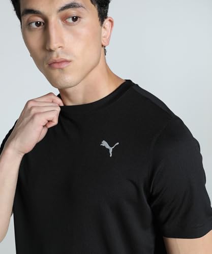 Image of Puma Men Polyester Solid Regular Fit T-Shirt