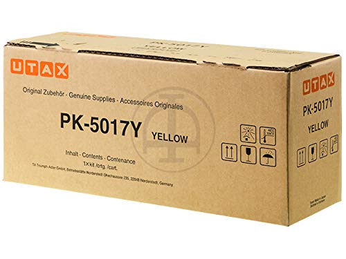 Original Utax 1T02TVAUT0 / PK-5017Y, Premium Drucker-Kartusche, Gelb, 6000 Seiten