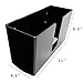 Paper Towel Dispenser,NEWCREA Multifold Hand Towel Holder,Paper Towel Holder for C-Fold,Z-fold,Tri-fold Hand Towel,Acrylic,Black
