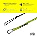 BearTOOLS Green Tool Lanyard with Aluminum Screw Lock Carabiner - Extend up to 165cm - Max Load 8KG / 17.6lb - Shock Absorbing Tool Tether for Working at Height, Scaffolding (3-Pack)