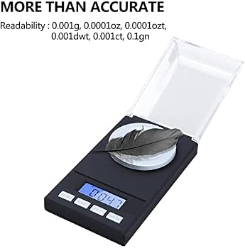Balance De Précision Muaket 50g X 0.001g - Milligrammes, écran LED - Pour Bijoux, Cuisine, Etc.