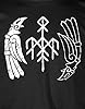 Wardruna T Shirt Kvitravn Band Logo Official Mens Black L #2