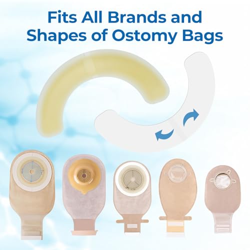 image for Sunliech 20 Pcs Elastic Ostomy Barrier Strips, Medical Grade Hydrocoll