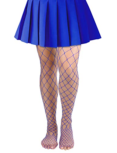 Image of Lastclream High Waisted Fishnet Tights for Women Sexy Fishnets Stockings Full Footed Fishnet Sheer Pantyhose Plus Size