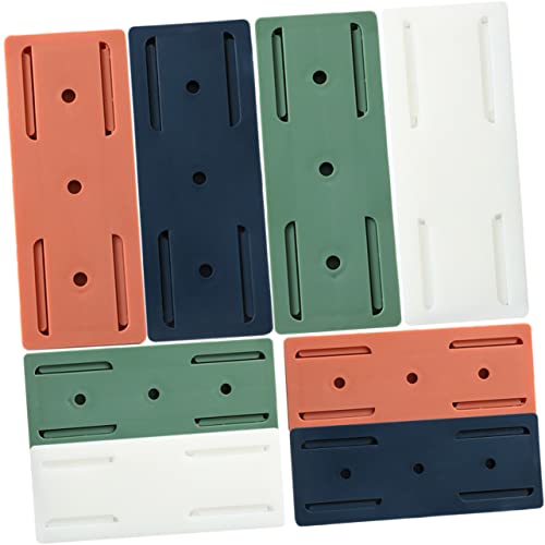 Didiseaon 8pcs Wall Mounted Power Strip Holder Hanging Self Adhesive Cord Organiser for Household Extension Wall Mount Double Sided Adhesive Pads