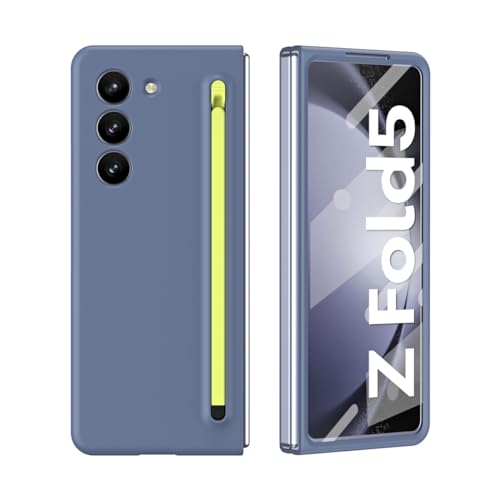 Coque Samsung Galaxy Z Fold 5 antichute robuste avec film d'écran et stylet S intégré