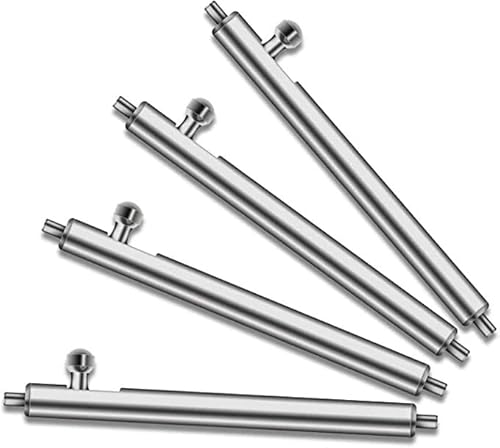 Niboow 20mm Perni a Molla Cinturini per Orologi Perni per Cinturini in Acciaio Inossidabile Barre a Molla a Sgancio Rapido Perni per Orologi in Acciaio Strumento per Cinturino di Ricambio - 4 Pezzi