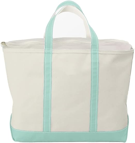 Amazon L L Bean エルエルビーン ボート アンド トート バッグ ジップ トップ ラージ Regular Faded Jade グリーン １０００１１５５９８ トートバッグ