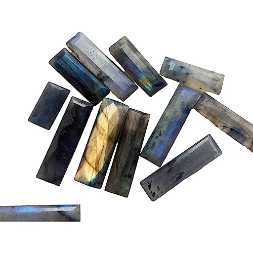 Labradorite de feu en bâtons à facettes | Pierres naturelles haut de gamme pour bijoux