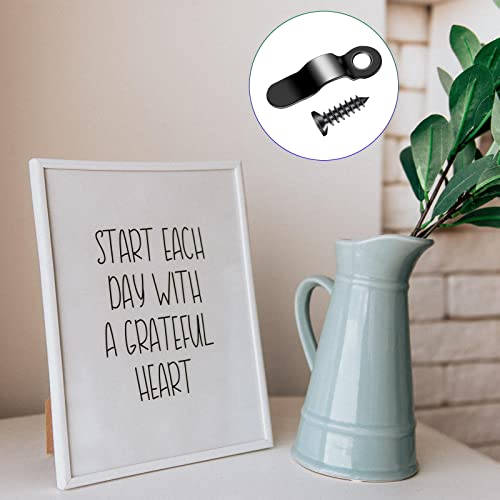 100 Sets Bilderrahmen Zubehör Rahmen Bild Drehknopf Eisen Bilderrahmen Zubehör,Metallrahmen-Hardware-Nägel, Foto-Bilderrahmen-Hardware-Clips, Befestigungselemente mit Drehknopf und Schrauben