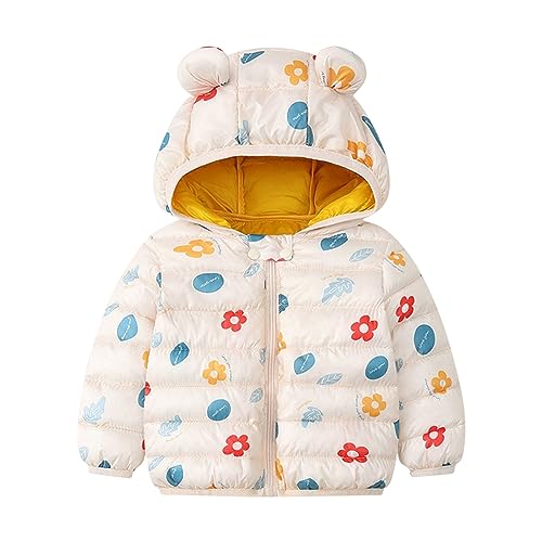Infant Boy Girl Puffer Jacket Cute Coats Winter Windproof Hoods Snowsuits Toddler Thick Warm Outerwear Outfits