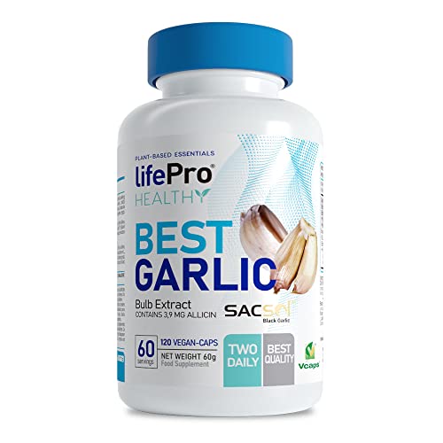 Life Pro Best Garlic 120 caps | Con extracto de ajo negro patentado | Favorece la vasodilatación