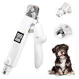 KOLGEIKJ Lichtschere Pro, 2 in 1 Krallenschere für Hunde, Krallenschere für Hunde mit Licht, Krallenschere Katzen mit Auffangbehälter, Lichtschere Hund Nagelschere Trimmer für Katze Hund