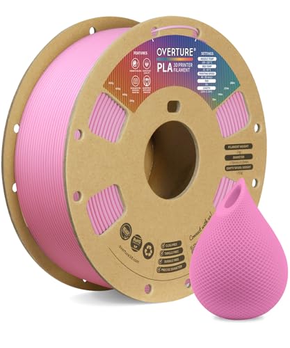OVERTURE PLA Filament 1.75mm PLA 3D Printer Filament, 1kg Cardboard Spool (2.2lbs),...