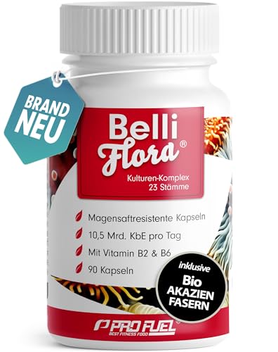 Belli Flora® Premium Kulturen Komplex - 84 Mrd. KBE/g - 23 optimal aufeinander abgestimmte Bakterienstämme - magensaftresistente Kapseln – mit Lactobacillus & Bifidobakterien, 3 Monate Vorrat Belli Flora® Premium Kulturen Komplex - 84 Mrd. KBE/g - 23 optimal aufeinander abgestimmte Bakterienstämme - magensaftresistente Kapseln – mit Lactobacillus & Bifidobakterien, 3 Monate Vorrat
