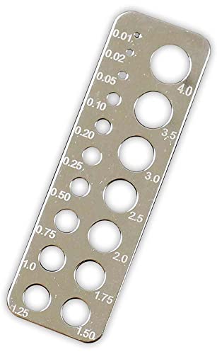 JEWEL TOOL (2 Pack) Rectangular Gauge | For Round Stones & Pearls | 3.25