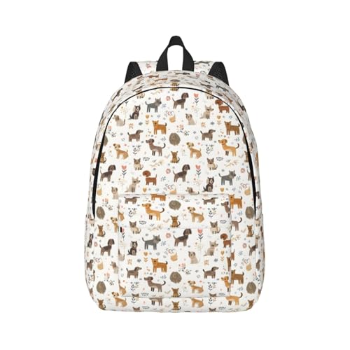 Sac à dos Crayon Dog femme aux motifs animaux mignons et tendance