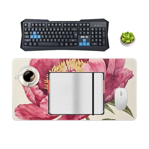 Mouse Pad RLDOBOFE Diseño Flor Melocotón Oscuro 30x60 cm miniatura 4