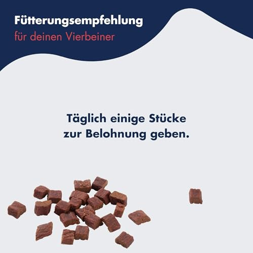 DR.CLAUDER'S - Trainee Snack | Leicht verdauliche Snacks aus 95% Fleisch mit Inulin für Hunde und Katzen. Schonend dampftrocknete Leckerlis im Frischebeutel | 500g Rind