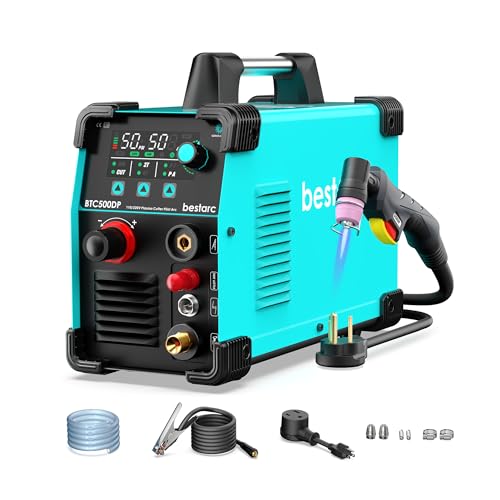 BTC500DP 7Gen Plasma Cutter: Non-Touch Pilot Arc, Air Sensor, 50A, Dual Voltage 110/220V, Digital Display