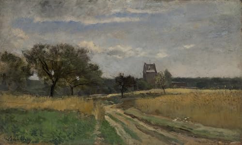 Toile paysage de Charles François Daubigny, une impression d'affiche élégante 60x90