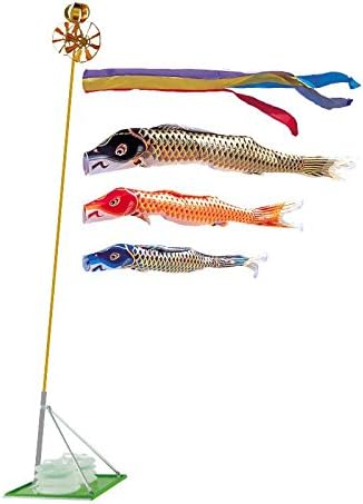 未使用 ワタナベ鯉のぼり 錦鯉 かなめ鯉 ベランダ取付金具付き 端午の