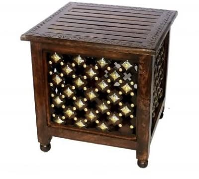 Image of Bros Moon Elegant and Sturdy Favourite Table Antique Classy Wooden Stool for Living and Bed Room (Elegent Wooden Stool, 15 inches)